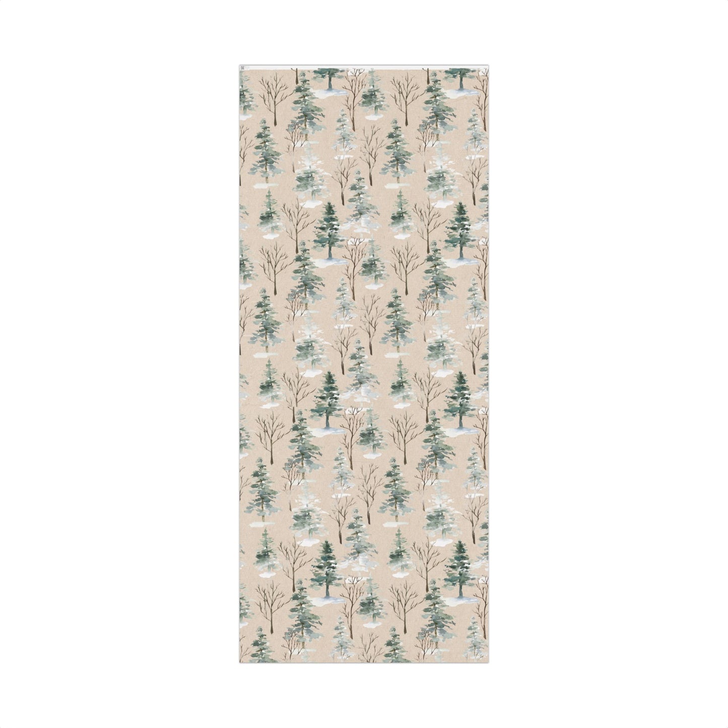 Woodland Kraft Watercolor Wrapping Paper Roll — Forest Gift Wrap