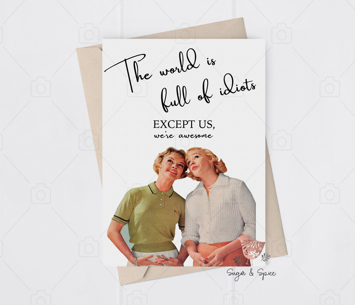 Funny Adult Greeting Card, Best Friend Card, Caring, Humor, Birthday Card