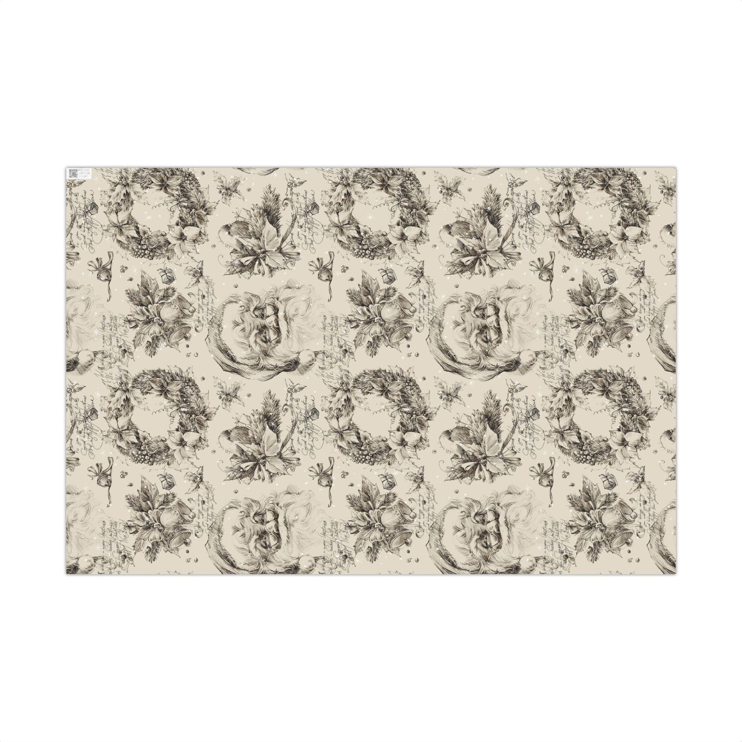 Vintage Santa Wrapping Paper Rolls Holiday Gift Wrap