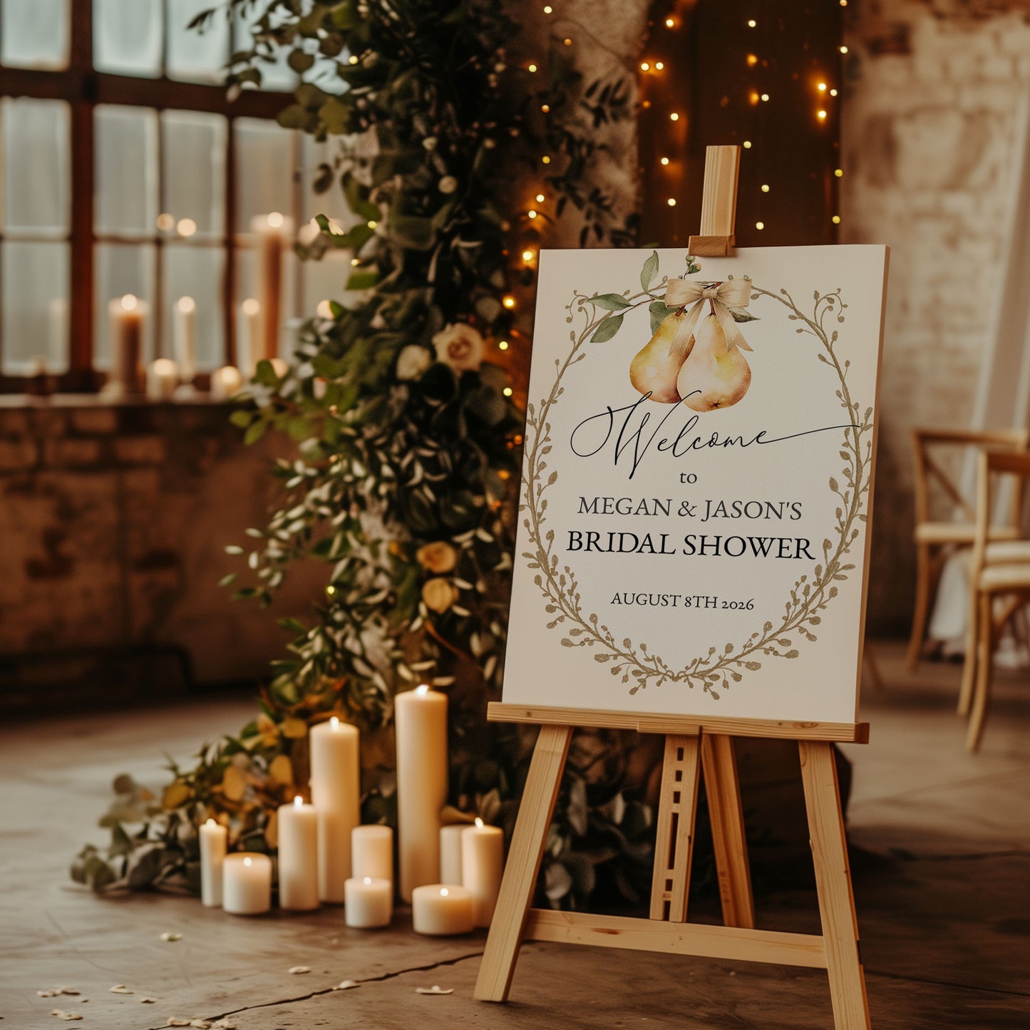 The Perfect Pear Bridal or Wedding Welcome Sign