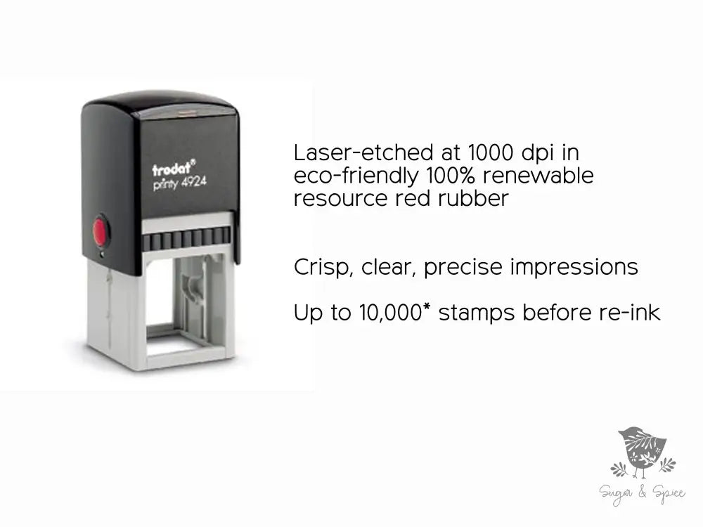 Anderson Elegant Wedding Address Stamp - Premium Craft Supplies & Tools > Stamps & Seals > Stamps from Sugar and Spice Invitations - Just $38! Shop now at Sugar and Spice Paper