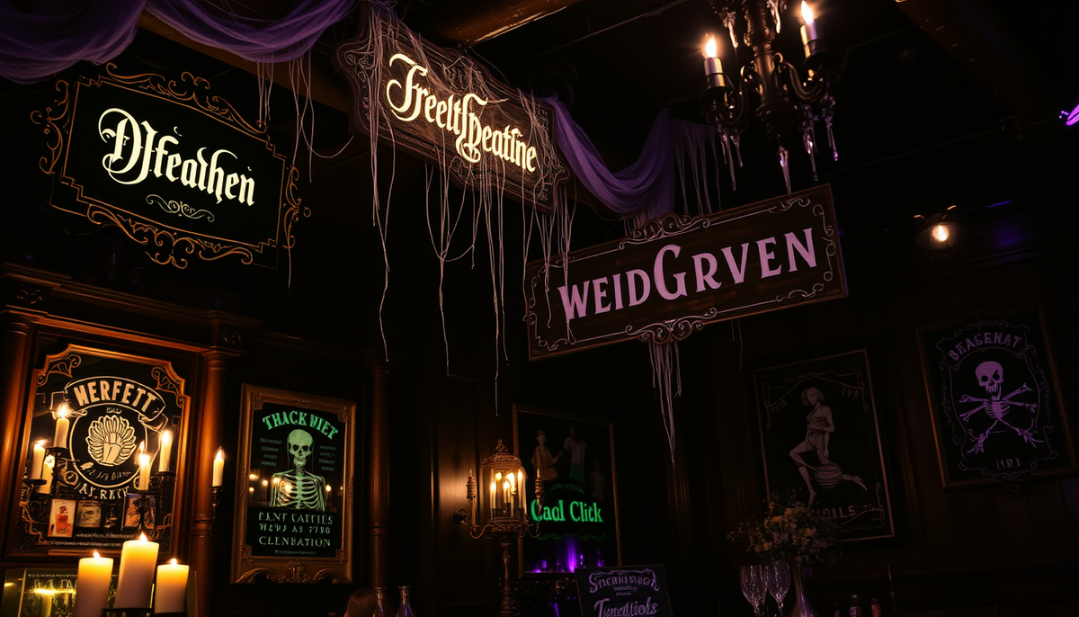 Spooky Wedding Bar Sign Ideas to Haunt Your Guests in the Best Way
