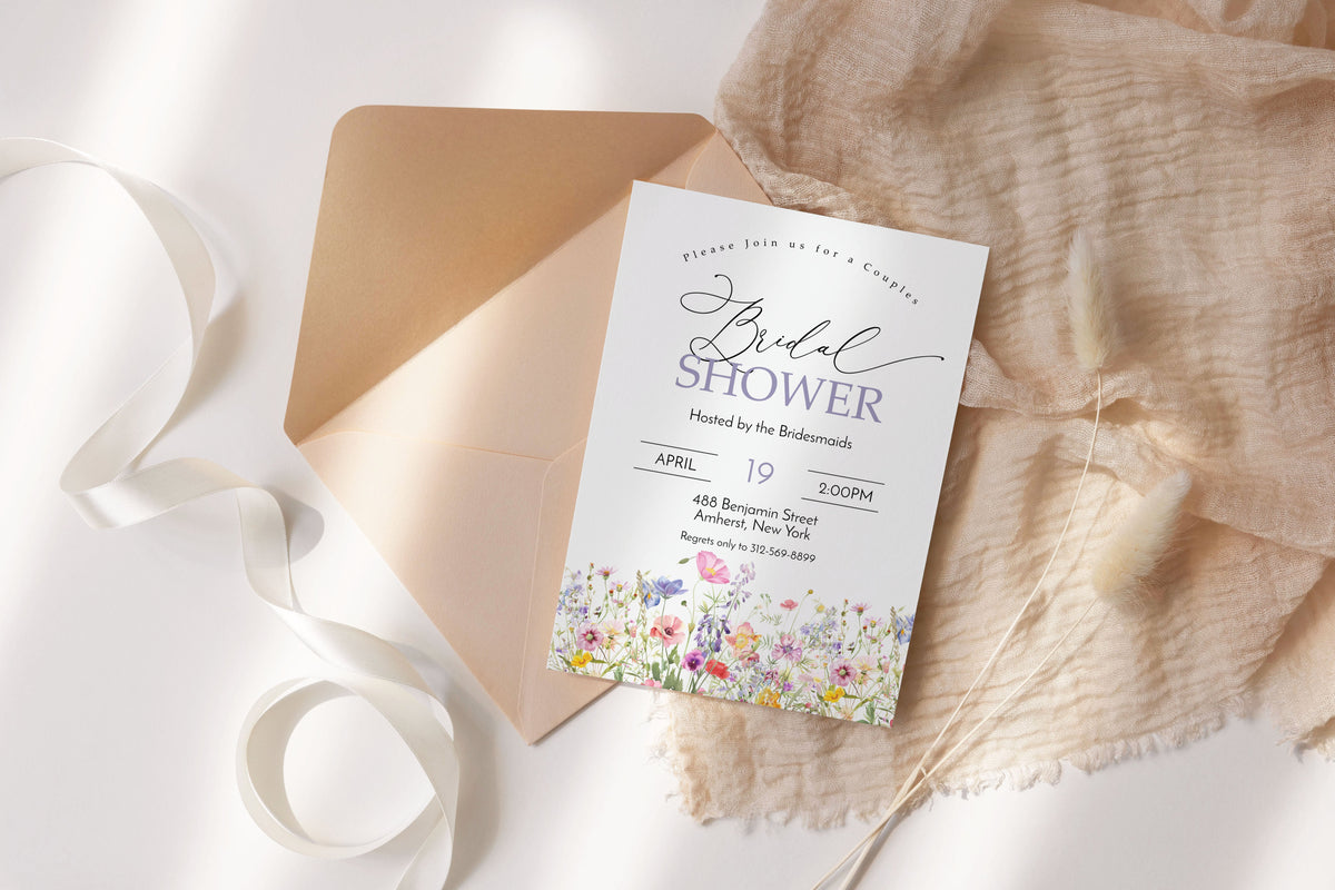 Shop Bridals Shower Invitations Printed and unique