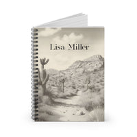 Personalized Desert Landscape Spiral Notebook