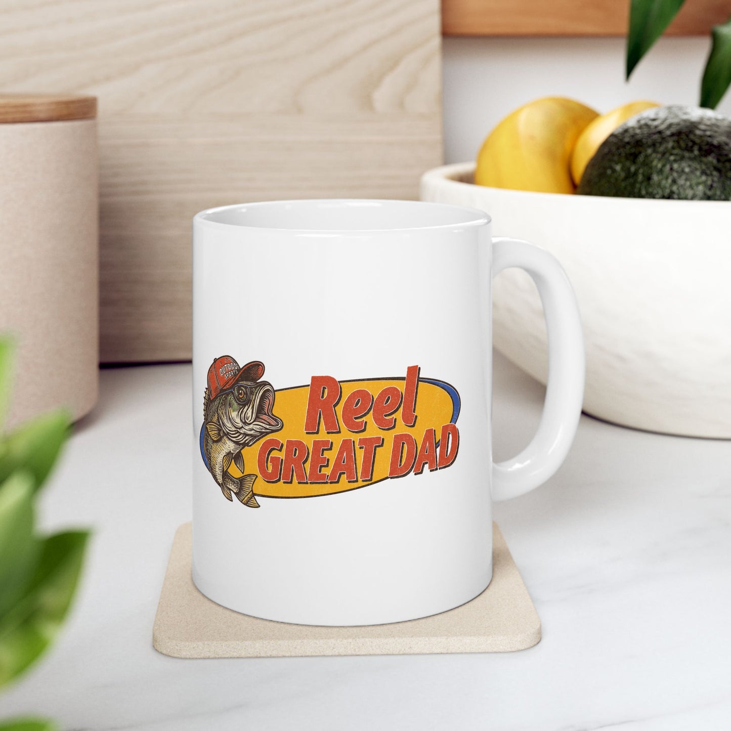 Reel Great Dad Fishing Ceramic Mug
