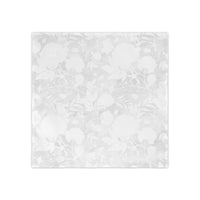 Elegant White Floral Jacquard Napkins (Set of 4) — Reusable Linen Dinner Napkins for Weddings & Holidays