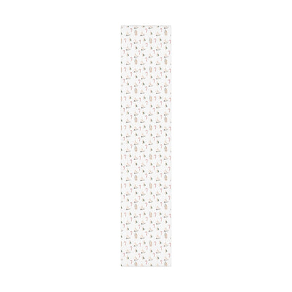Candy Cane & Ice Skates Holiday Wrapping Paper Roll