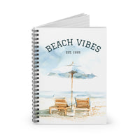 Custom Beach Vibes Spiral Notebook — "Beach Vibes EST. 1995" Ruled Journal