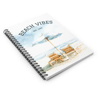 Custom Beach Vibes Spiral Notebook — "Beach Vibes EST. 1995" Ruled Journal