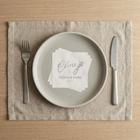 Let's Toast Napkins — Personalized Wedding Cocktail Napkins with Champagne Design