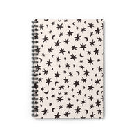 Celestial Stars & Moons Spiral Notebook — Ruled Journal