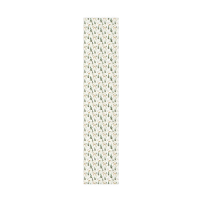 Winter Deer & Pine Holiday Gift Wrap Roll — Festive Wrapping Paper