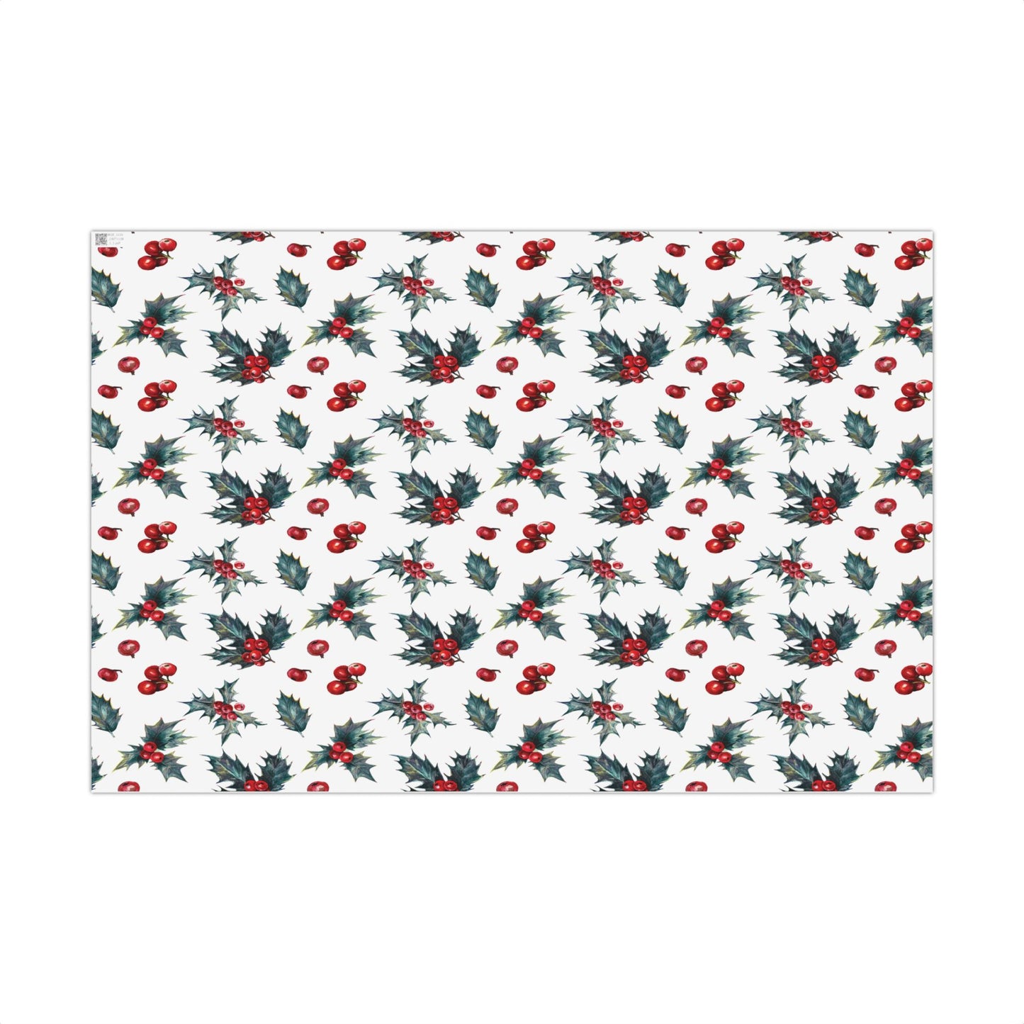 Christmas Holly Wrapping Paper Roll — Festive Gift Wrap