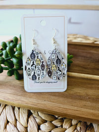Cat Butt Tear Drop Earrings