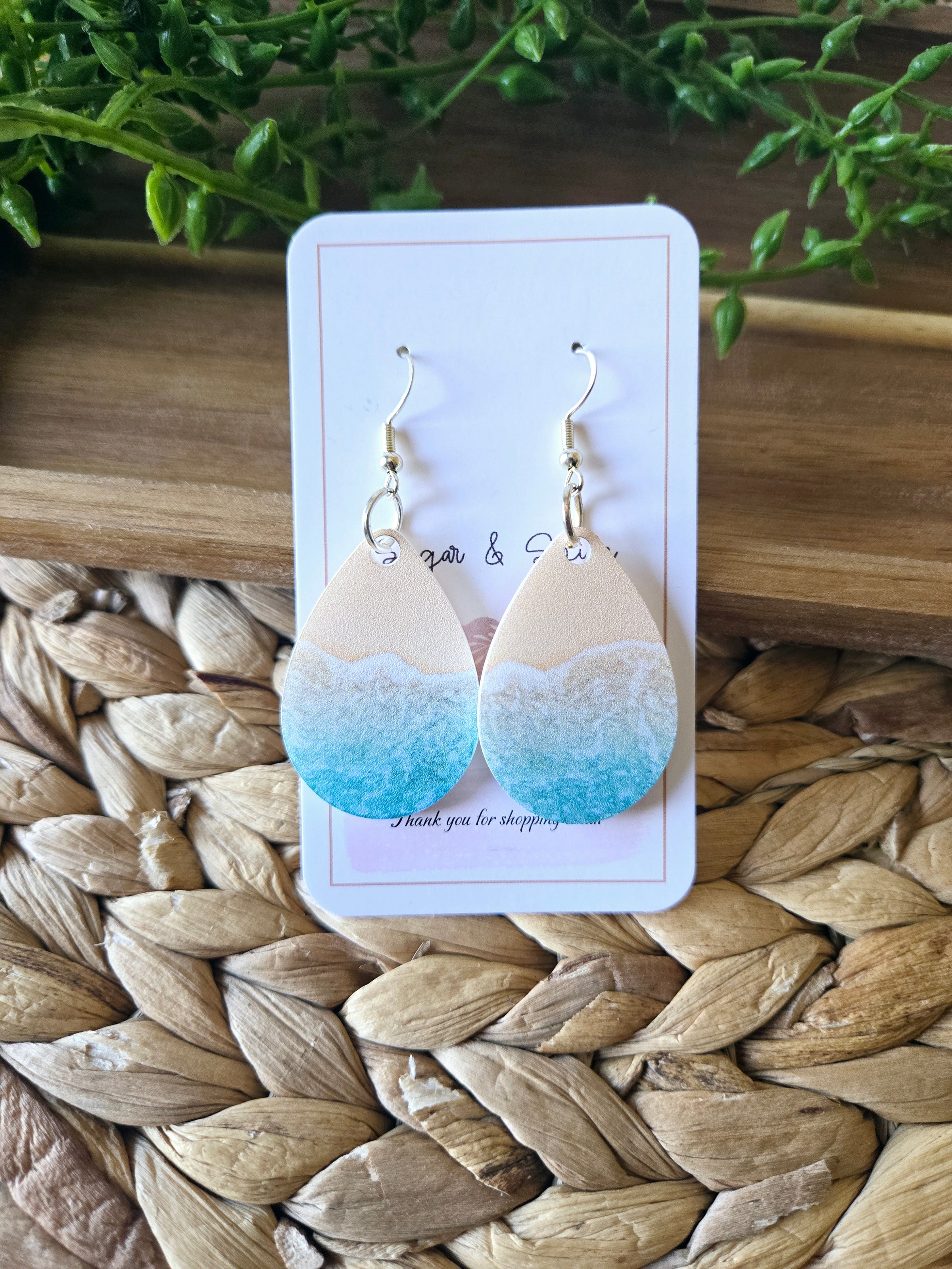 Beach Teardrop Earrings