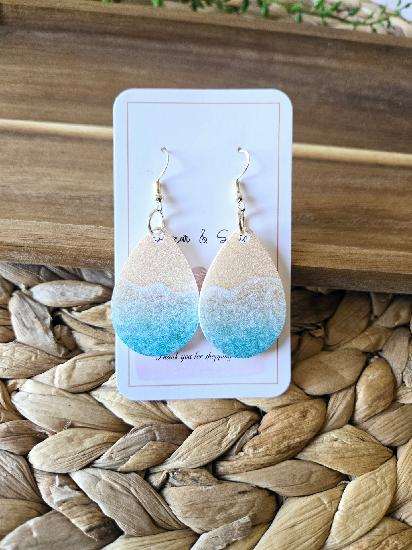 Beach Teardrop Earrings