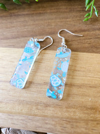 Sea Creature Acrylic Dangle Earrings, Beach Jewelry, Summer Vibes