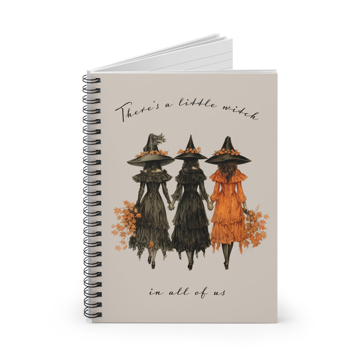 “There’s a Little Witch in All of Us” Halloween Spiral Notebook