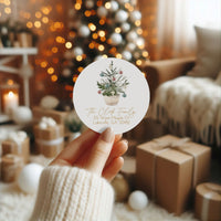 Christmas Tree Holiday Return Address Sticker or Label