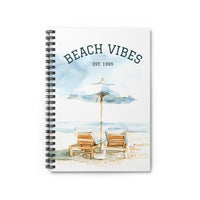 Custom Beach Vibes Spiral Notebook — "Beach Vibes EST. 1995" Ruled Journal