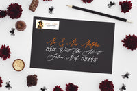 Retro Witch Halloween Return Address Sticker