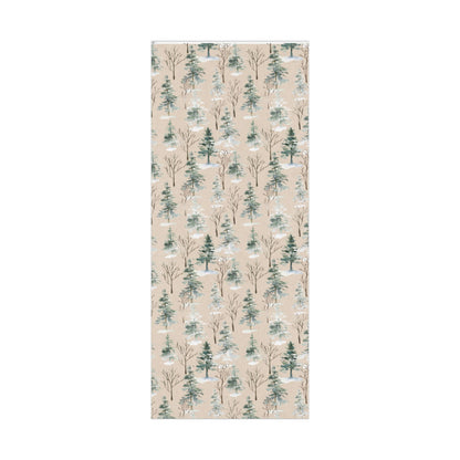 Woodland Kraft Watercolor Wrapping Paper Roll — Forest Gift Wrap