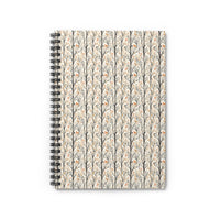Floral Twig Spiral Notebook — Ruled Lined Journal for Notes & Sketches