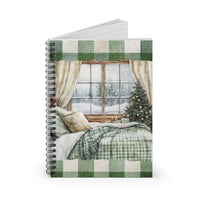 Winter Scene Evergreen Spiral Notebook