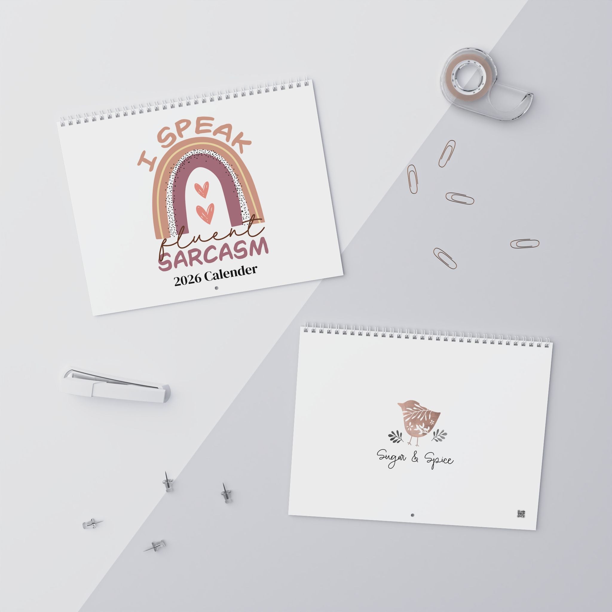 Humorous Wall Calendar 2026 - Monthly Quotes for Laughs Sarcastic