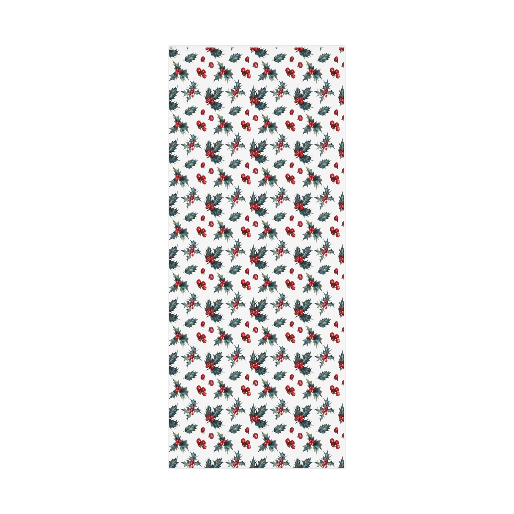 Christmas Holly Wrapping Paper Roll