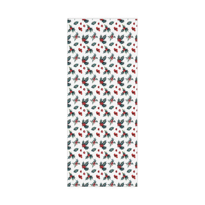 Christmas Holly Wrapping Paper Roll — Festive Gift Wrap