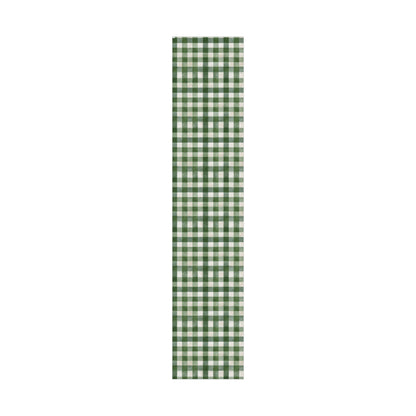 Winter Evergreen Checkered Christmas Gift Wrap Paper Roll