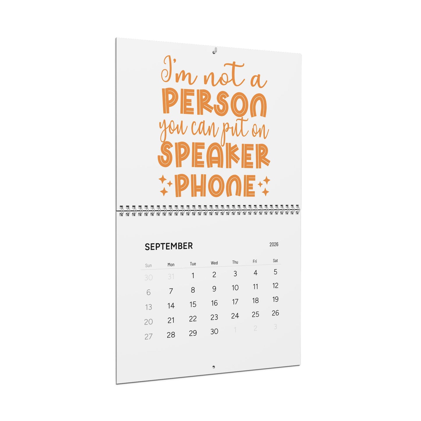 Humorous Wall Calendar 2026 - Monthly Quotes for Laughs Sarcastic