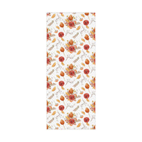 Fall Floral White Wrapping Paper Roll