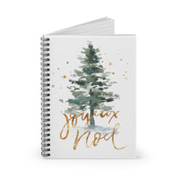 Gold Watercolor Christmas Tree Notebook