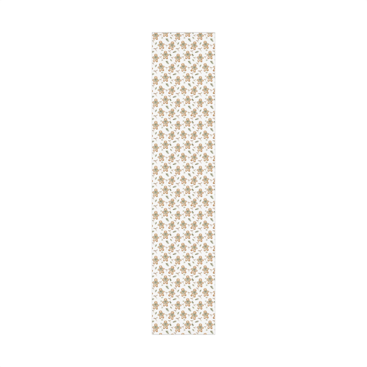 Ginger Breadmen Greenery Wrapping Paper Roll