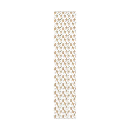 Ginger Breadmen Greenery Wrapping Paper Roll