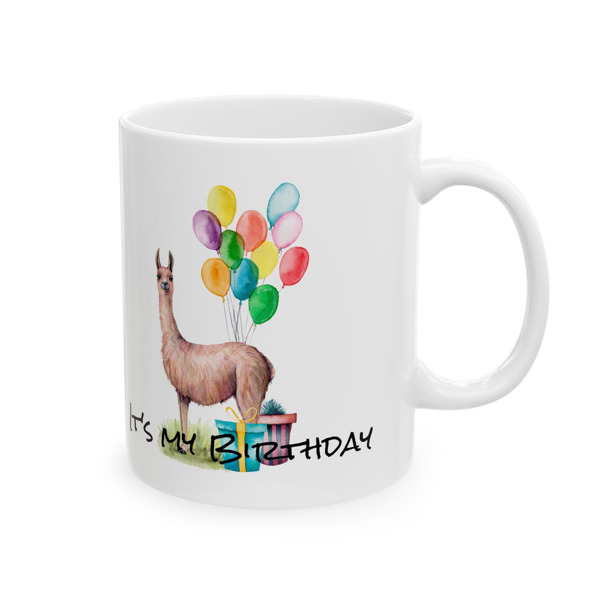 Llama Birthday Ceramic Mug