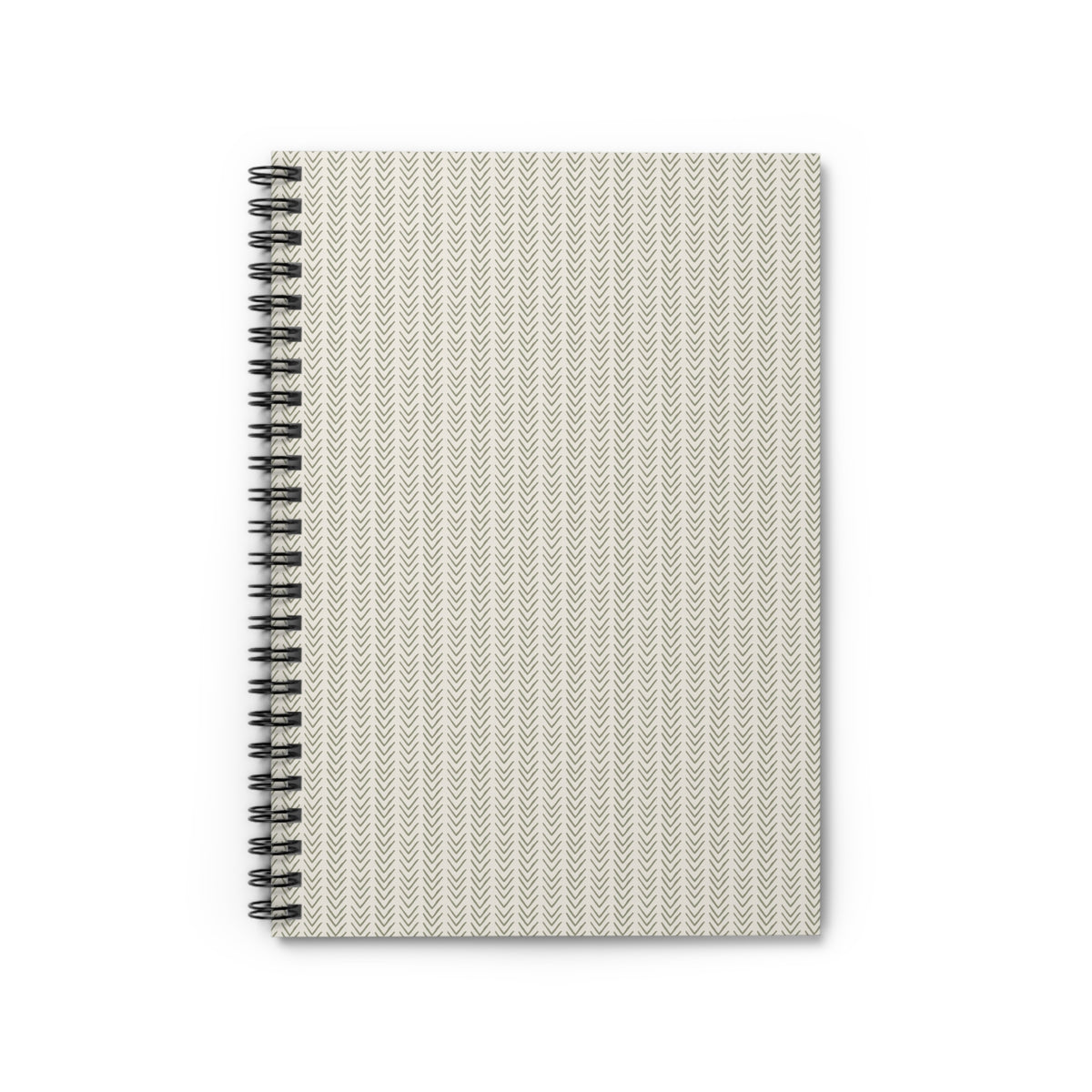 Neutral Knit Pattern Spiral Notebook — Ruled Journal for Notes & Everyday Planning