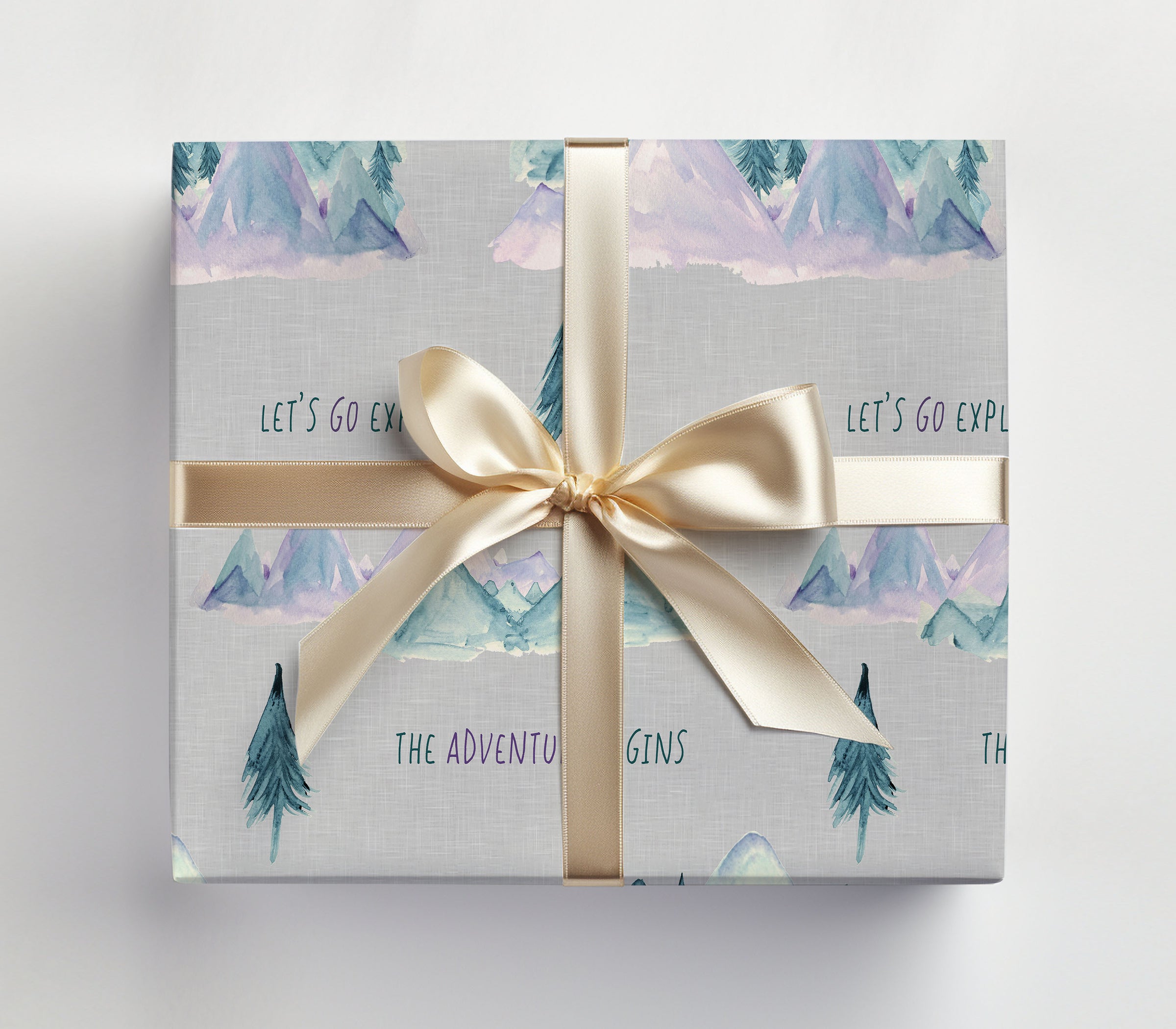 Adventure Begins Birthday Wrapping Paper