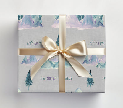 Adventure Begins Birthday Wrapping Paper