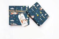 Animal Spaceship Baby or Birthday Wrapping Paper