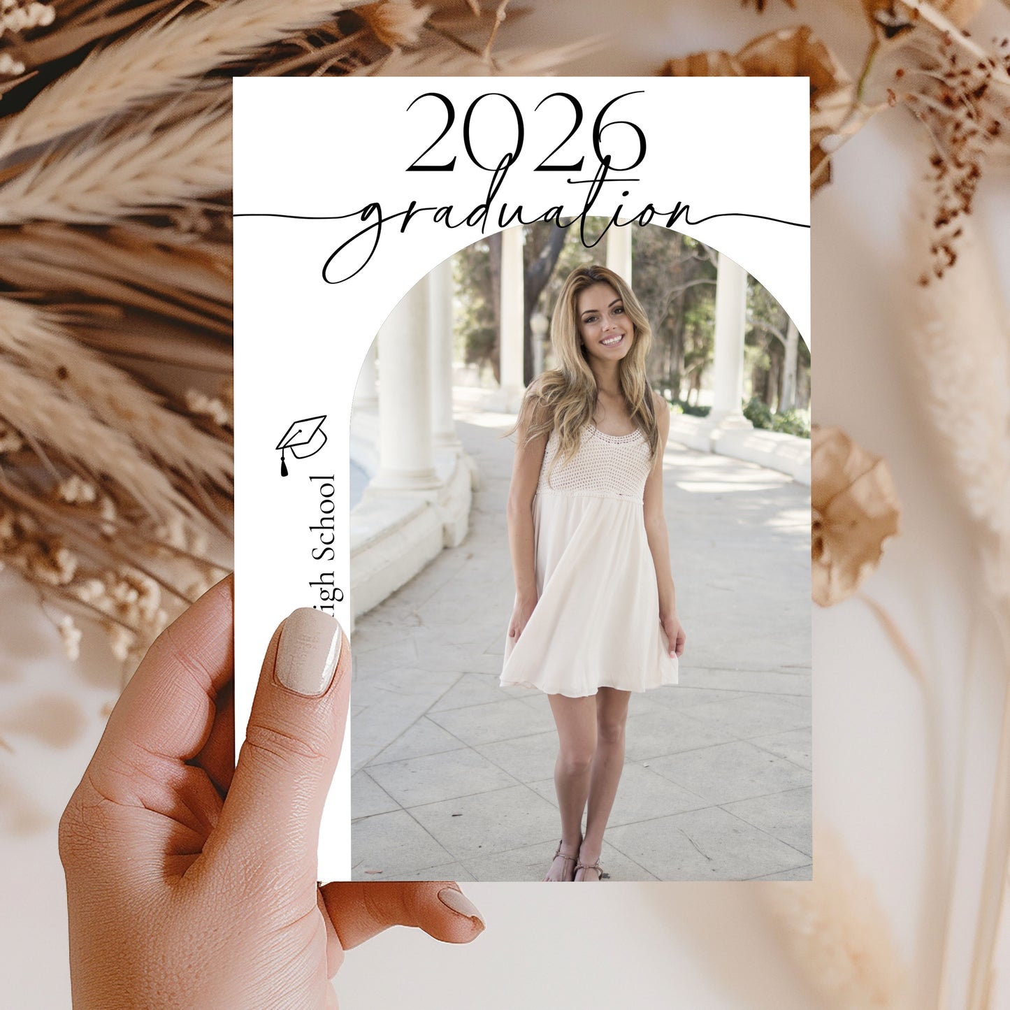 2026 Graduation Invitation Template Editable Invitation Corjl Digital Download