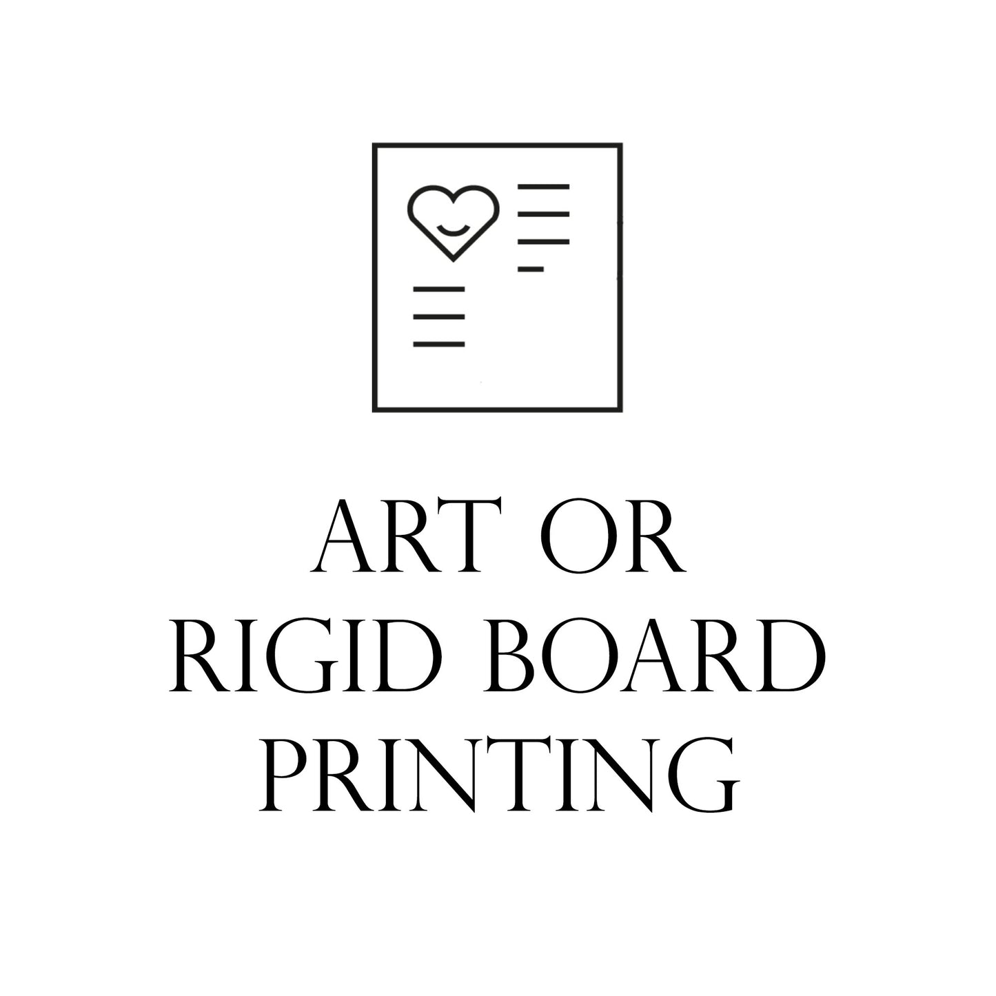 Corjl Printed Signs-Rigid Board or Art Paper