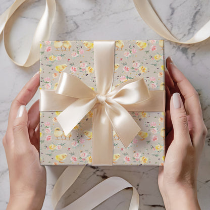 Baby Chicken Easter or Baby Shower Wrapping Paper