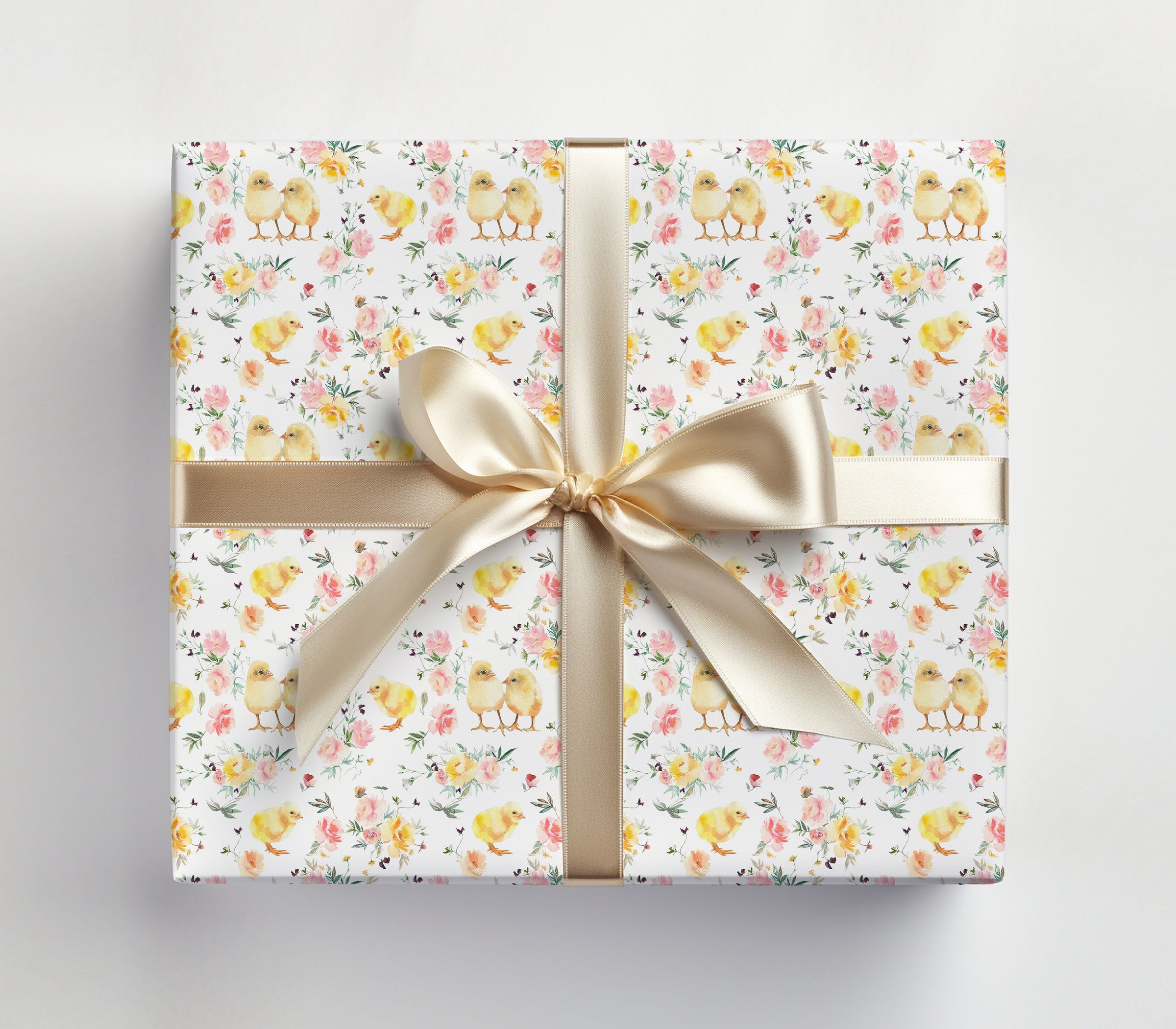 Baby Chicken Easter or Baby Shower Wrapping Paper