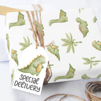 Baby Bear Hot Air Balloon Wrapping Paper Sheets