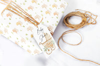 Baby Buggy Shower Wrapping Paper Sheets