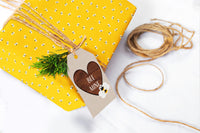 Yellow Honey Bee Wrapping Paper Sheets