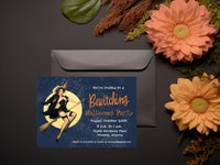 Bewitched Witch Full Moon Halloween Costume Party Invitation Template